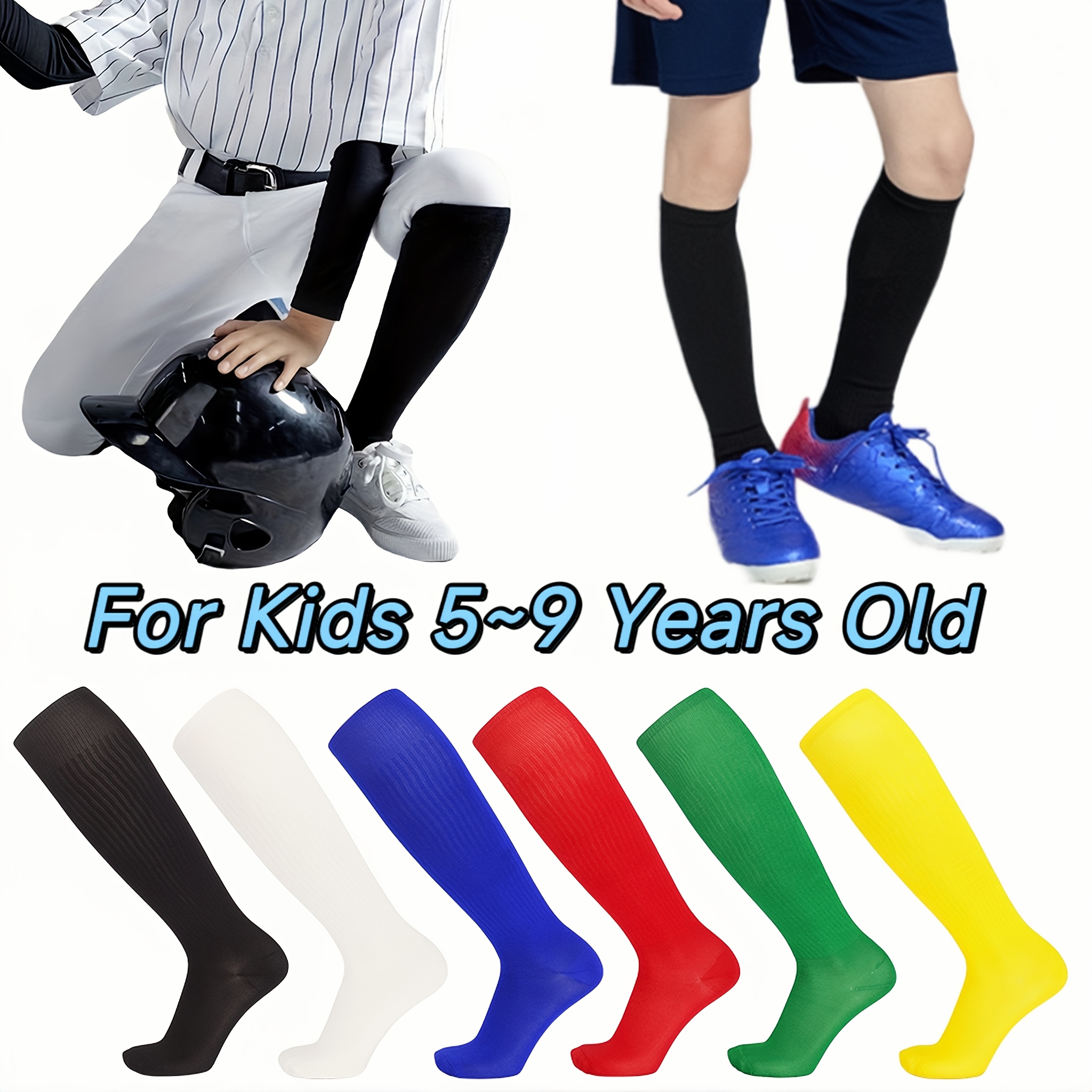 4 Pairs Football Socks Youth Kids Novelty Socks Cotton Socks for 6-10  Volleyball Casual Crew Socks Gift Adult Football Basketball Socks Sports  Series