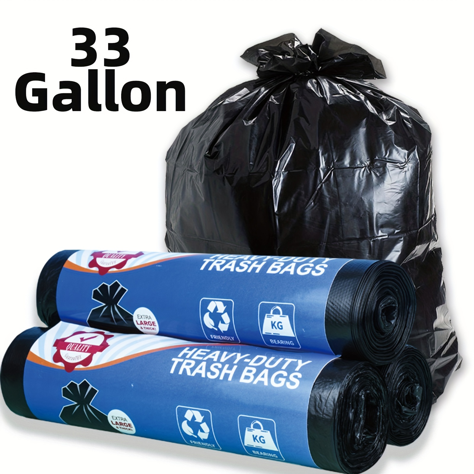 Dropship Pack Of 250 Blue Polyethylene Trash Bags 30 X 48. HDPE 75-100 LB  Garbage
