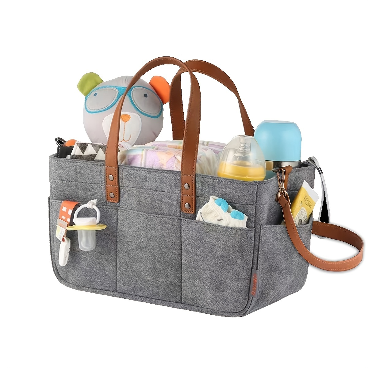 Baby Accessories Newborn Baby Diaper Bag Organizer Nappy Bag Maternity  Handbag Nursery Storage Portable Holder Bag Foldable Baby Care Container -  1Pc