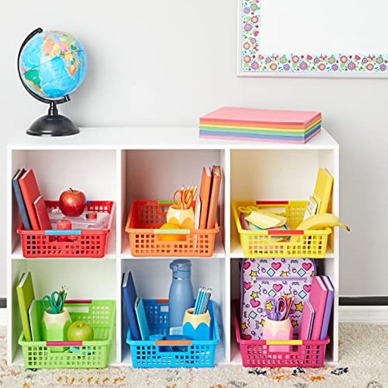 Plastic Storage Bins And Baskets For Efficient Home Classroom Organization  - Small Containers In Multiple Colors For Kitchen, Cupboard Box, And  Bathroom Organizer On Shelves And Tubs - Temu