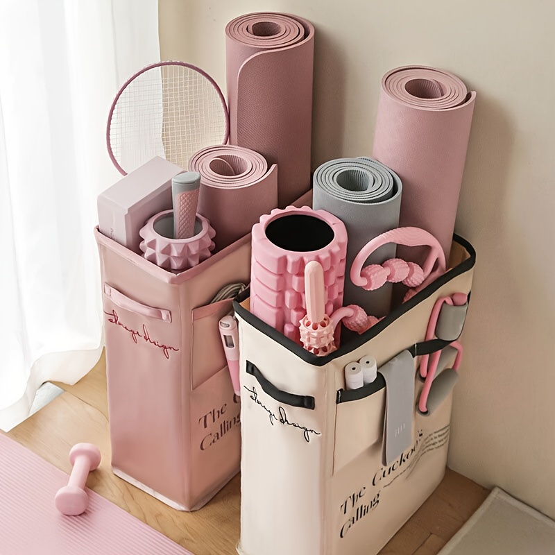 1pc Yoga Mat Storage Basket, Yoga Mat Storage Rack, Home Gym