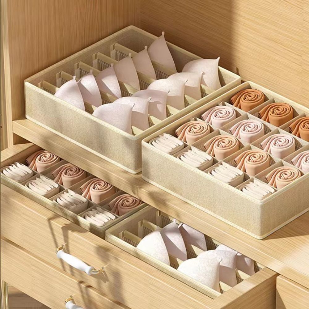 Clear Kitchen Drawer Organizer Set Drawer Grid Storage Box - Temu