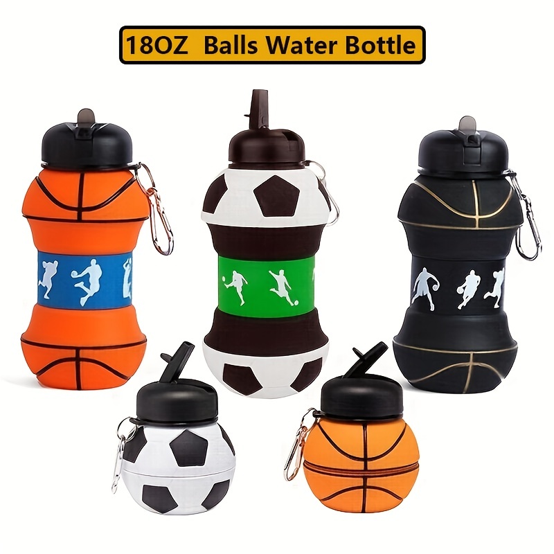 Sakura Train Sports Squeeze Rugby Water Bottles, 2-in-1 Mist And