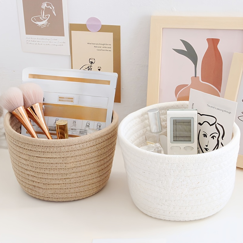 Handmade Rattan Woven Storage Basket Small Rectangular Gift - Temu