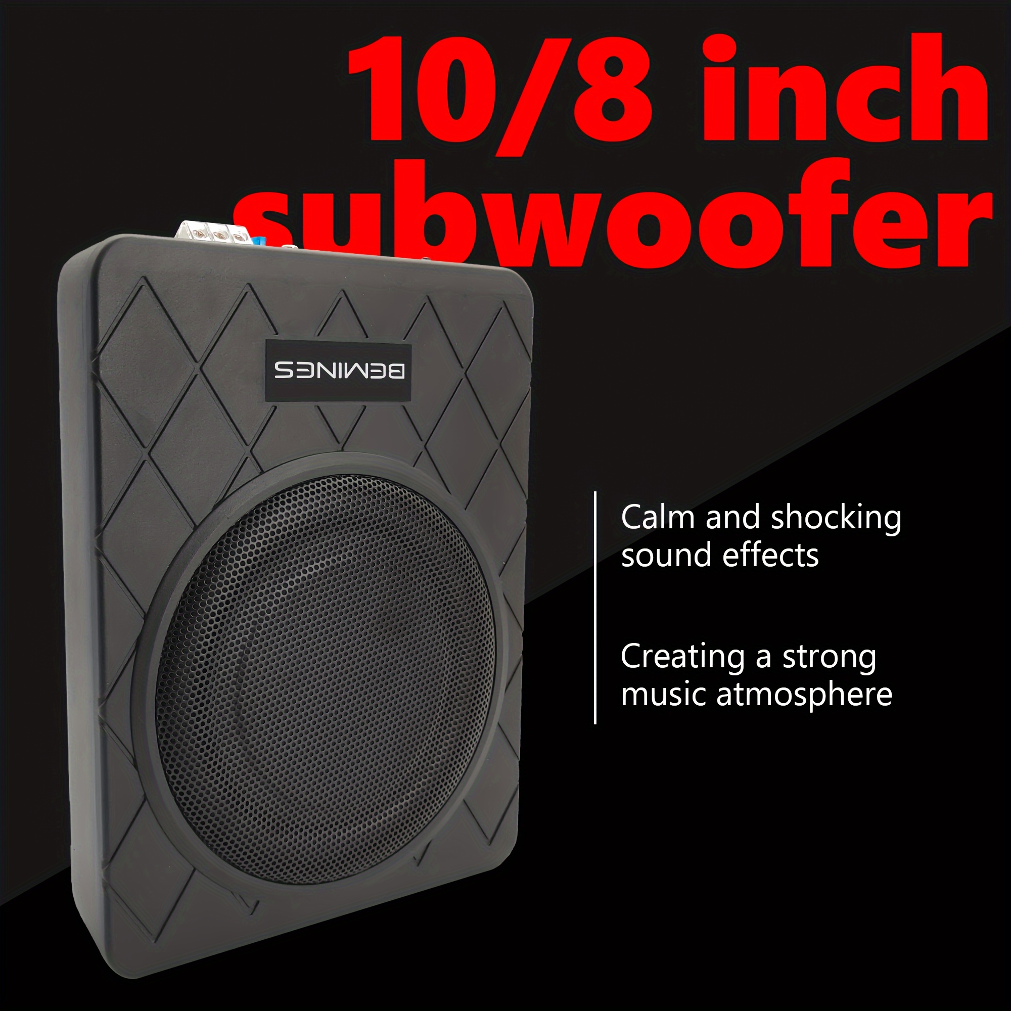 106z 1500w 10 Pulgadas Sistema Subwoofer Debajo Asiento - Temu