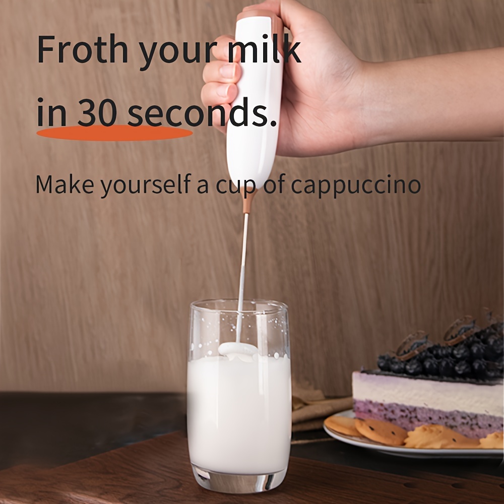 1 pza Batidora de mano para espuma de leche con - Temu
