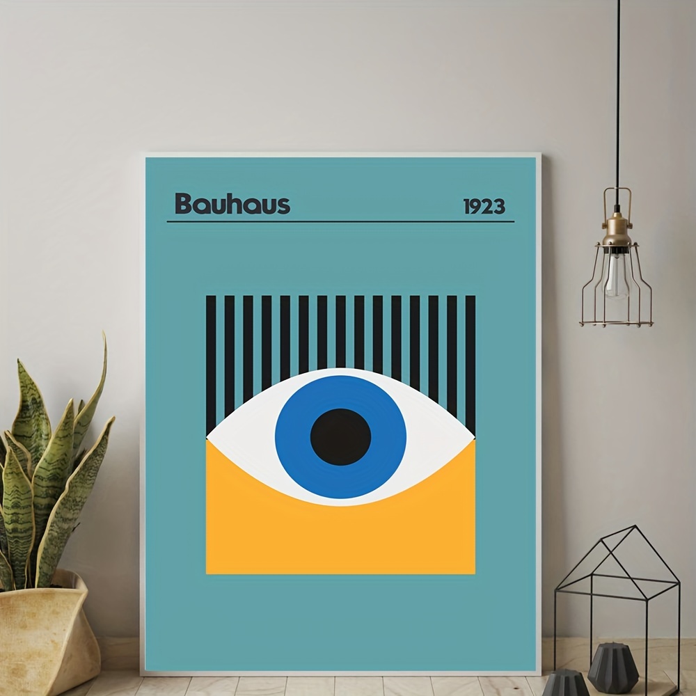 Canvas Poster Bauhaus Exhibition Poster Minimalist Wall Art - Temu Germany