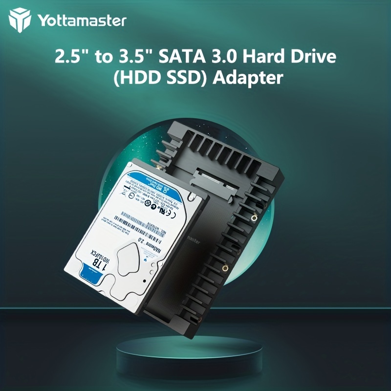 WE Adaptateur pour 1 disque dur SSD/HDD 2.5' en baie 3.5