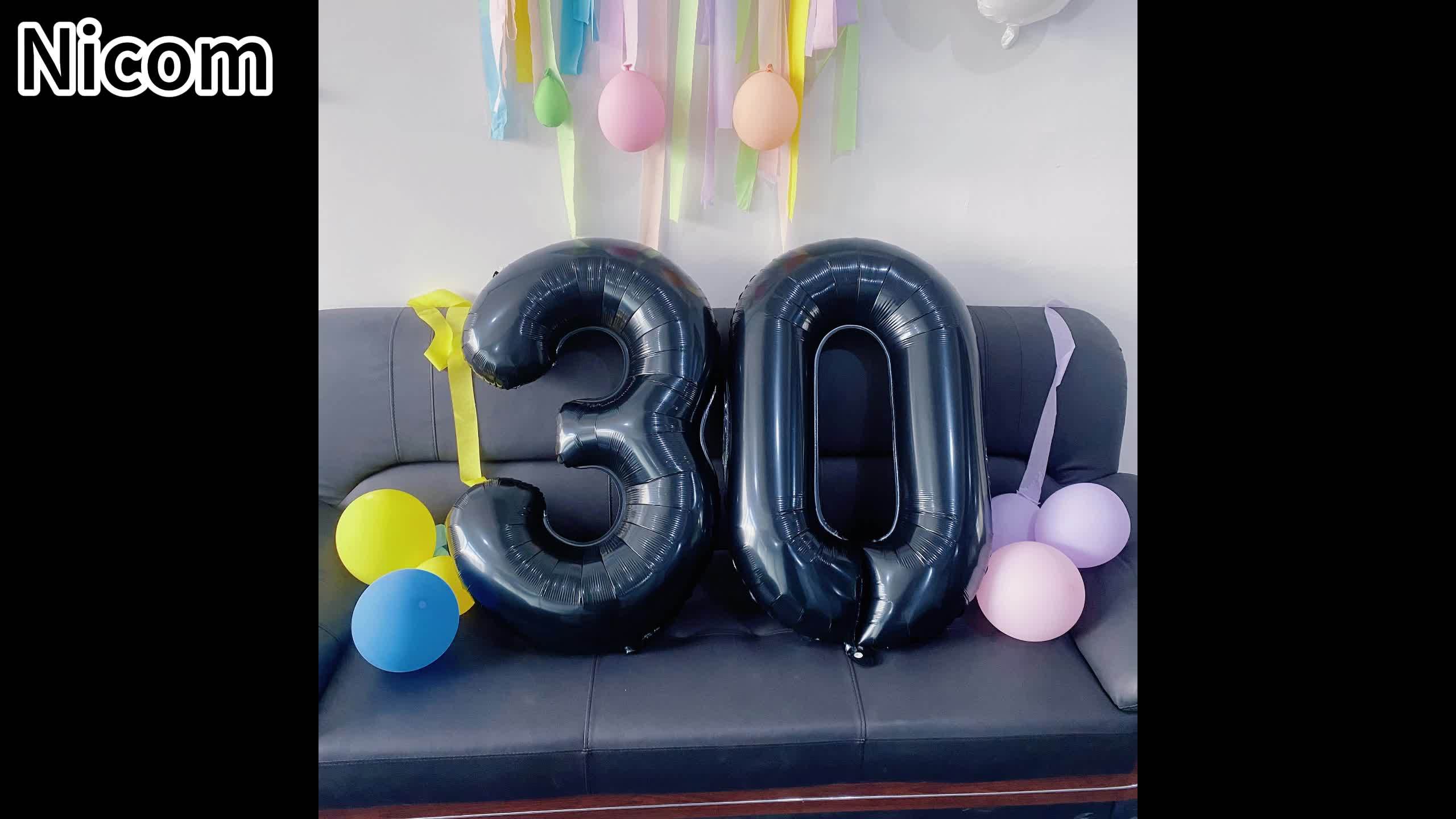 Decoraciones de cumpleaños número 30 para él y hombres, columna de globos  de 30 cumpleaños para decoraciones de fiesta de 30 años y decoraciones de