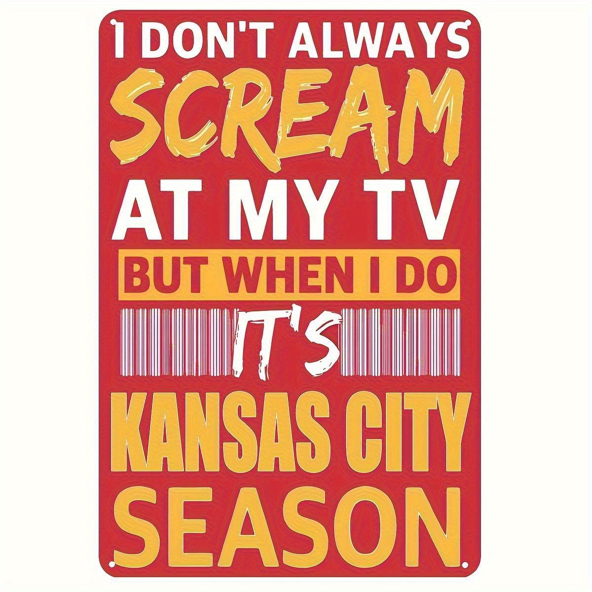 TEMU 2d Flat - 1pc Rustic Iron Wall Decor | 't At But When I Do City Season 8x12 Inch Metal Wall Art, Durable Metal Sign, Nautical Decor, Room Decor