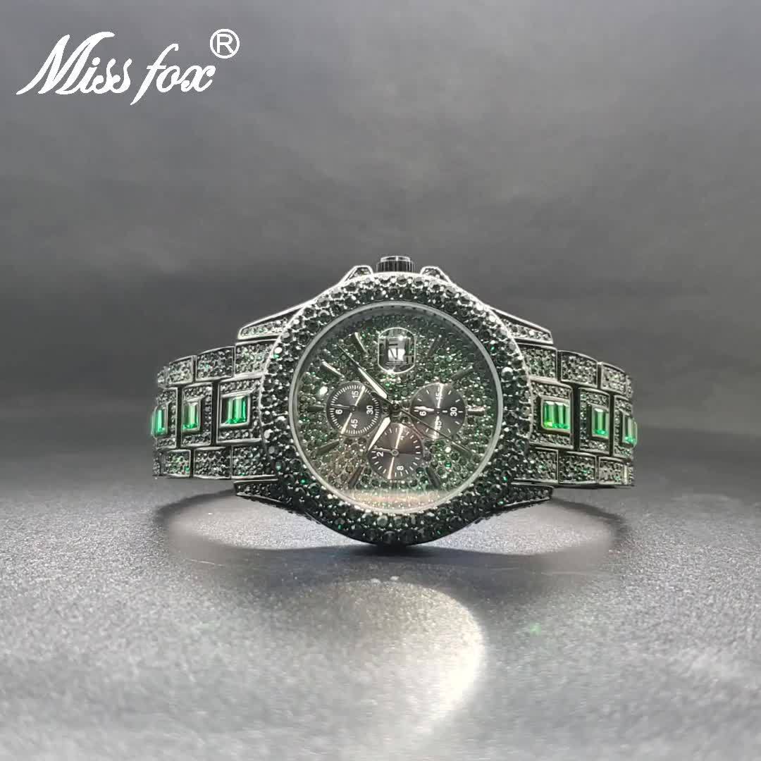 Reloj Hombre Missfox Marca Lujo, Reloj Aguja Larga Diamantes Imitación  Cuadrados, Chapado En Oro 18k, Resistente Agua, Hombres - Joyería  Accesorios - Temu Chile