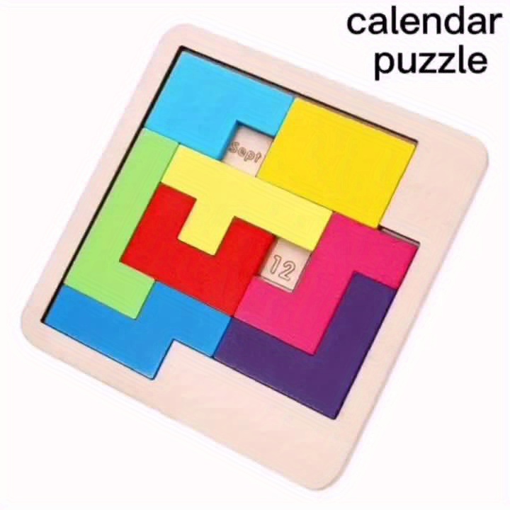 Wooden Daily Calendar Puzzle - Christmas Gift