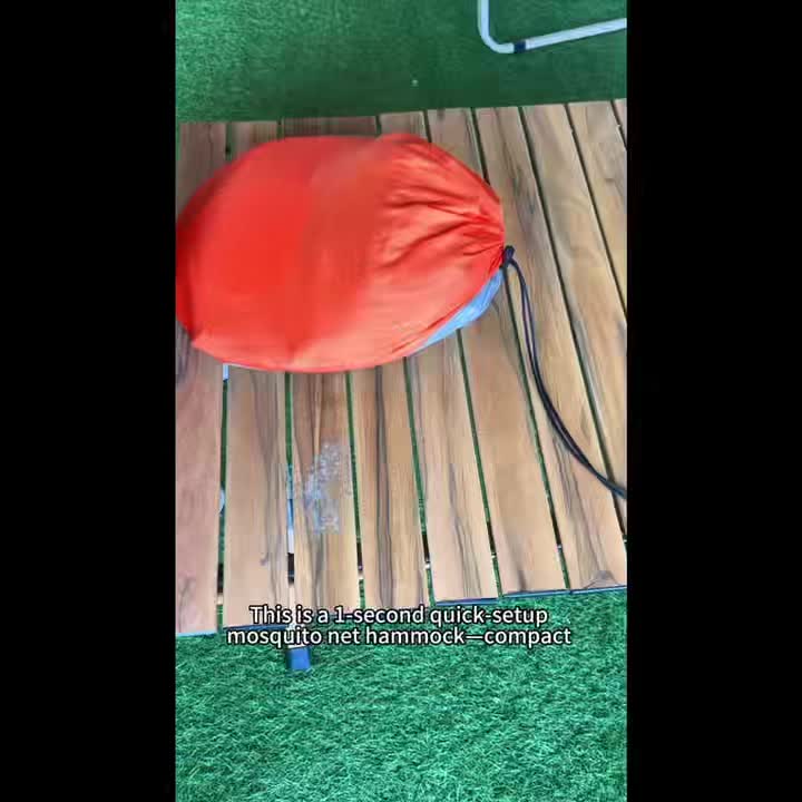 Hamacas para exteriores para el jardín, hamacas para acampar, hamacas individuales y dobles portátiles, hamacas de paracaídas de nailon ligero con correas para colgar, adecuadas para uso en exteriores, jardines, hamacas a prueba de mosquitos - Imagen 6