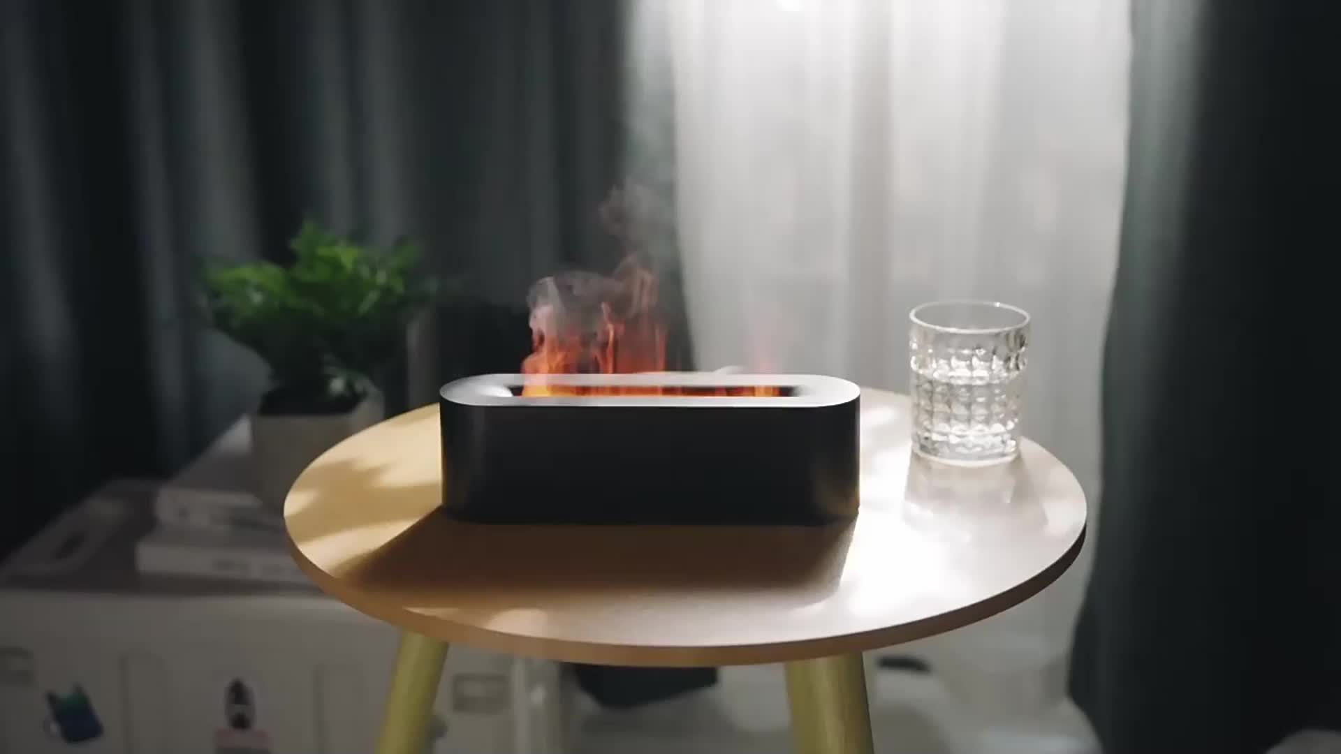 3D Flamme Aroma Diffusor Simulation Luftbefeuchter Ultraschall Nebelma –  JuusStore