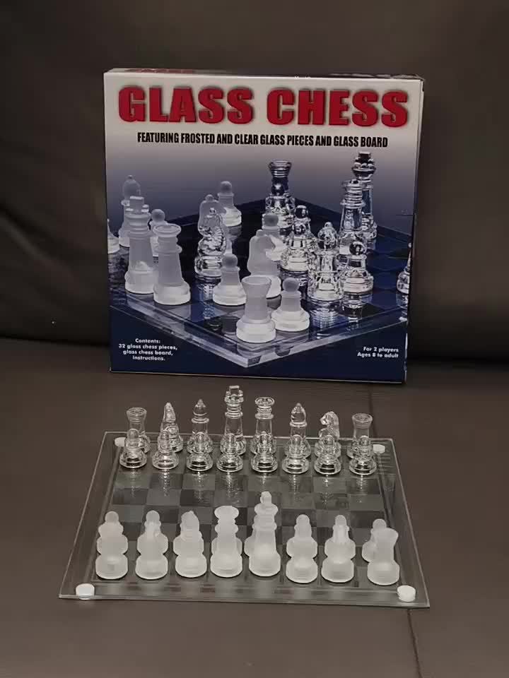 ガラス製チェスセット クリエイティブな国際チェスガラス クリスタル ...