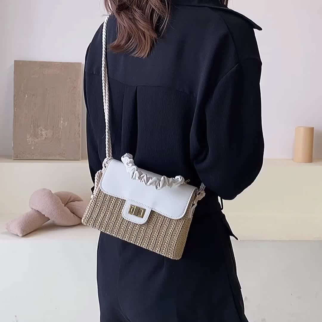 Mini Square Bag Twist Lock With Bag Charm Funky