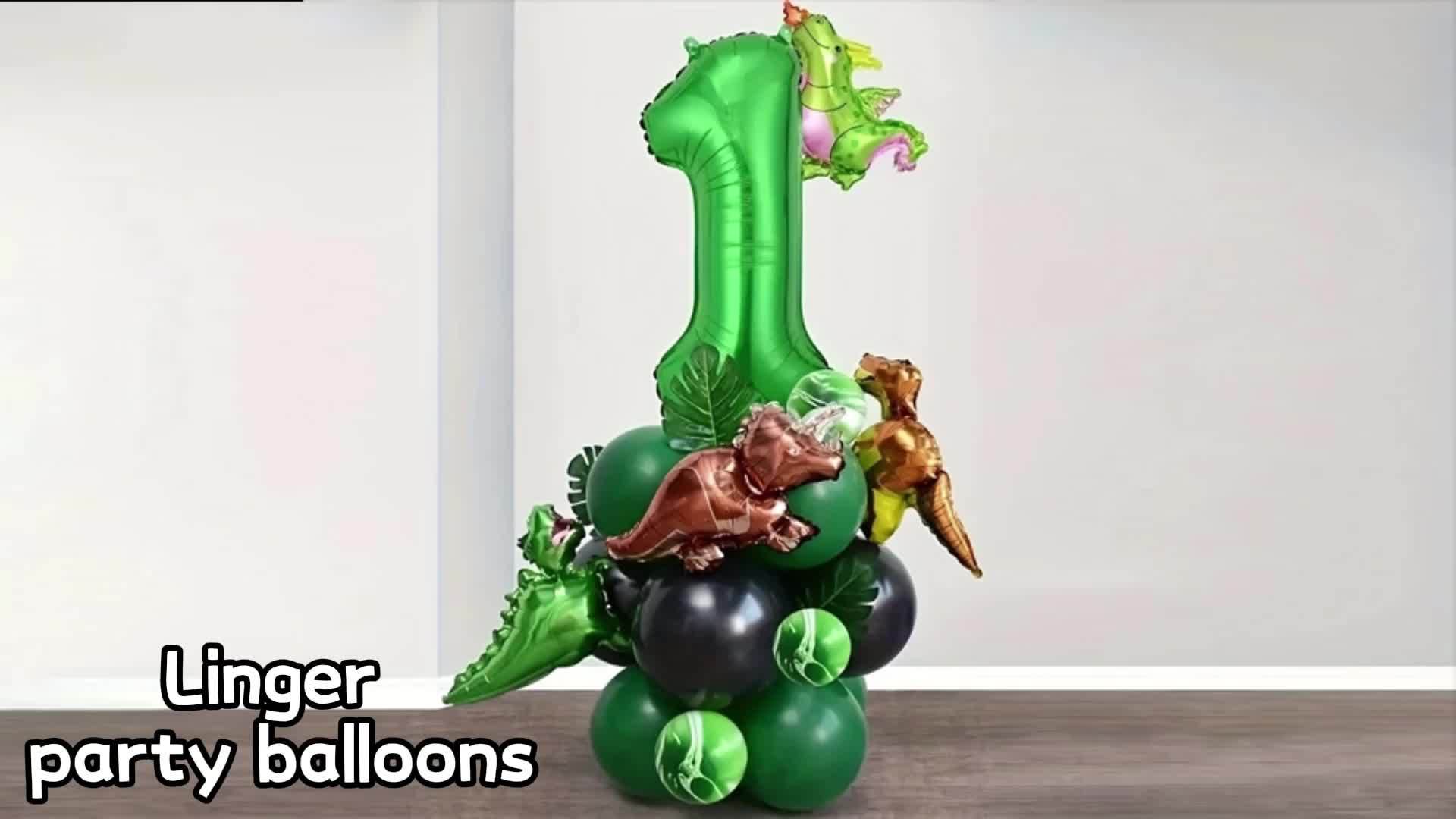 12 Pièces Decoration Anniversaire Dinosaure Ballon Dinausore En Aluminium  Jungle Animaux Pour Fête De Dinosaures Garçon Fill[n1453]