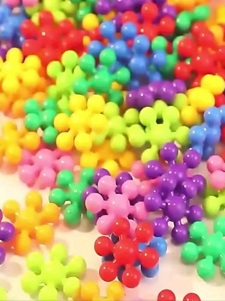 100pcs Snowflake Interlocking Building Blocks, STEM Toys