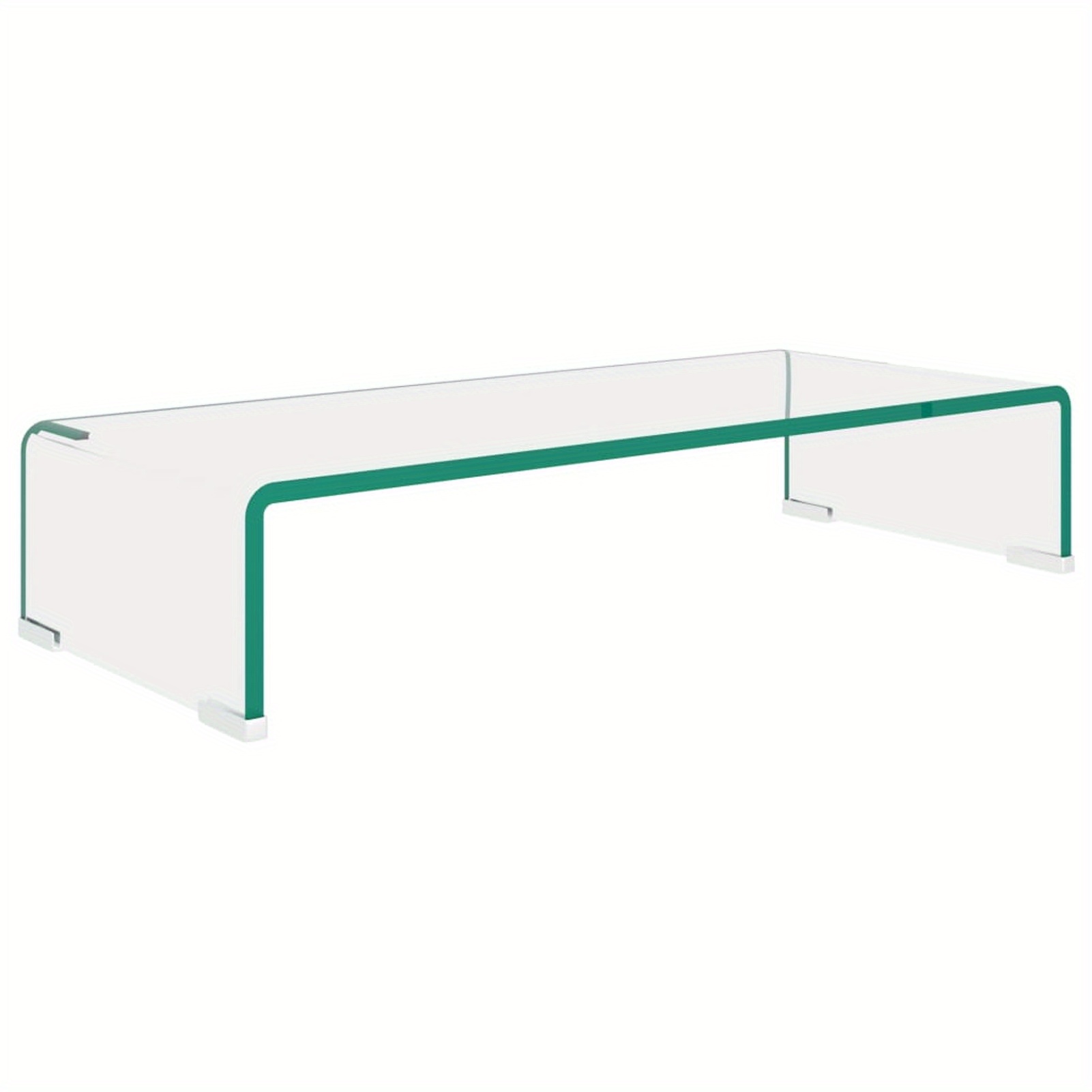 Image of Tv Table/screen Riser Glass Transparent 60x25x11 Cm