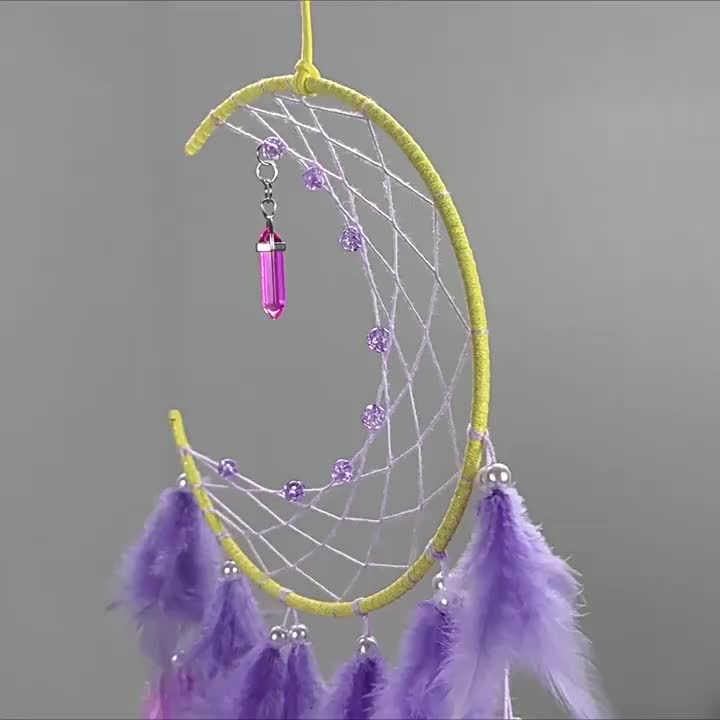  Dreamcatcher,Indian Dream Catcher Feather DIY Hand Knitting  Pendant Indoor Pendant Wedding Decoration Suitable for Bedroom Children's  Roomceremonial Décor Decorative Mobiles : לבית ולמטבח