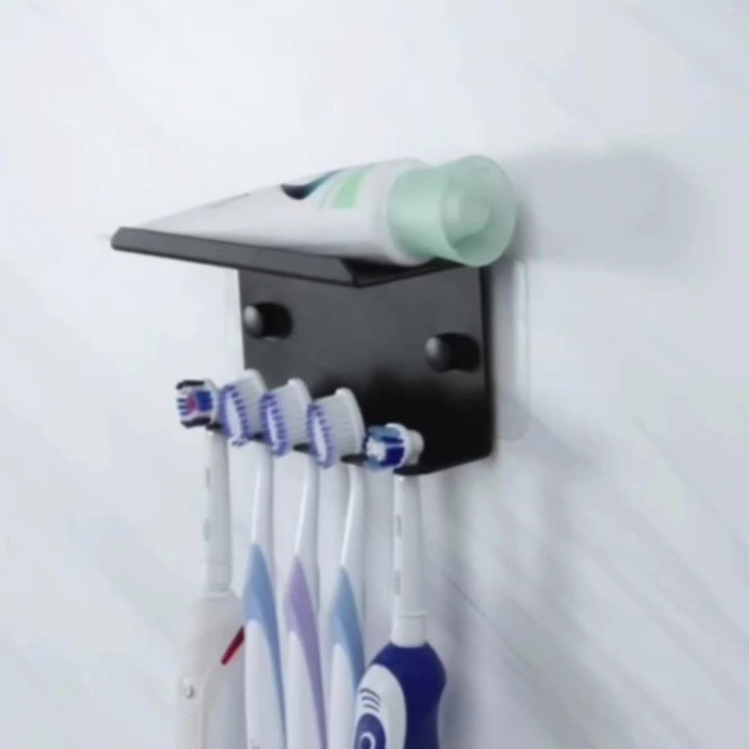 3 Pcs Porte Brosse à Dents, Support Brosse à Dents éléctrique avec capteur Automatique de gravité, Porte Brosse à Dents Mural, Adhésif Puissant Amélioré