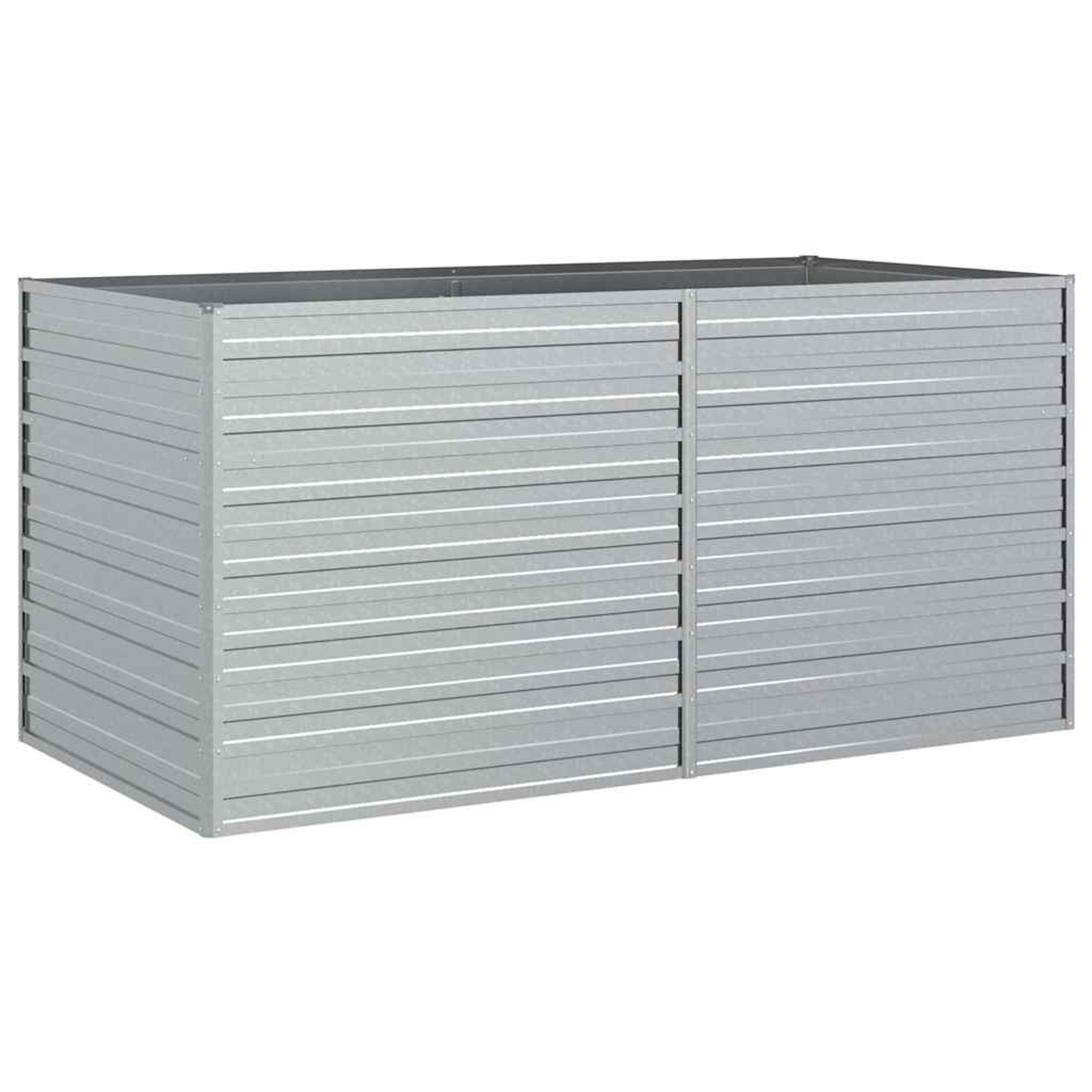 Garden Raised Bed Silver Galvanized Steel Large Garden Raised Bed, Vegetable Flower Planter Box, Easy Diy Assembly For Outdoor Patio Garden