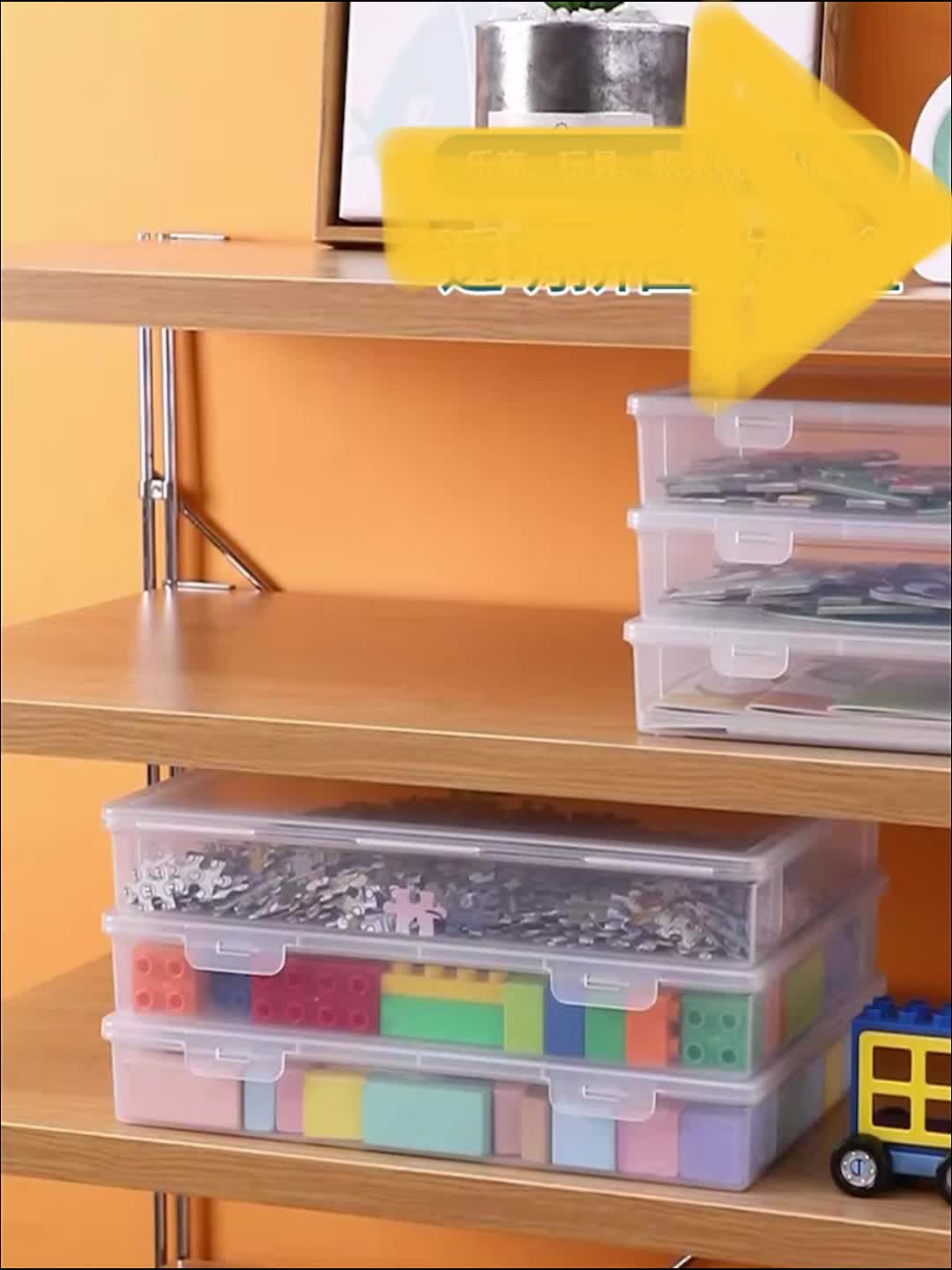 1 Pezzo Contenitori Di Stoccaggio In Plastica Trasparente Con Coperchio,  Grande Scatola Portautensili Per Ufficio Domestico Per Forniture  Scolastiche, Cassetto Scrivania, Giochi, Matite, Plastica Da Gioco /  Contenitori Di Scatole Organizzatore Di