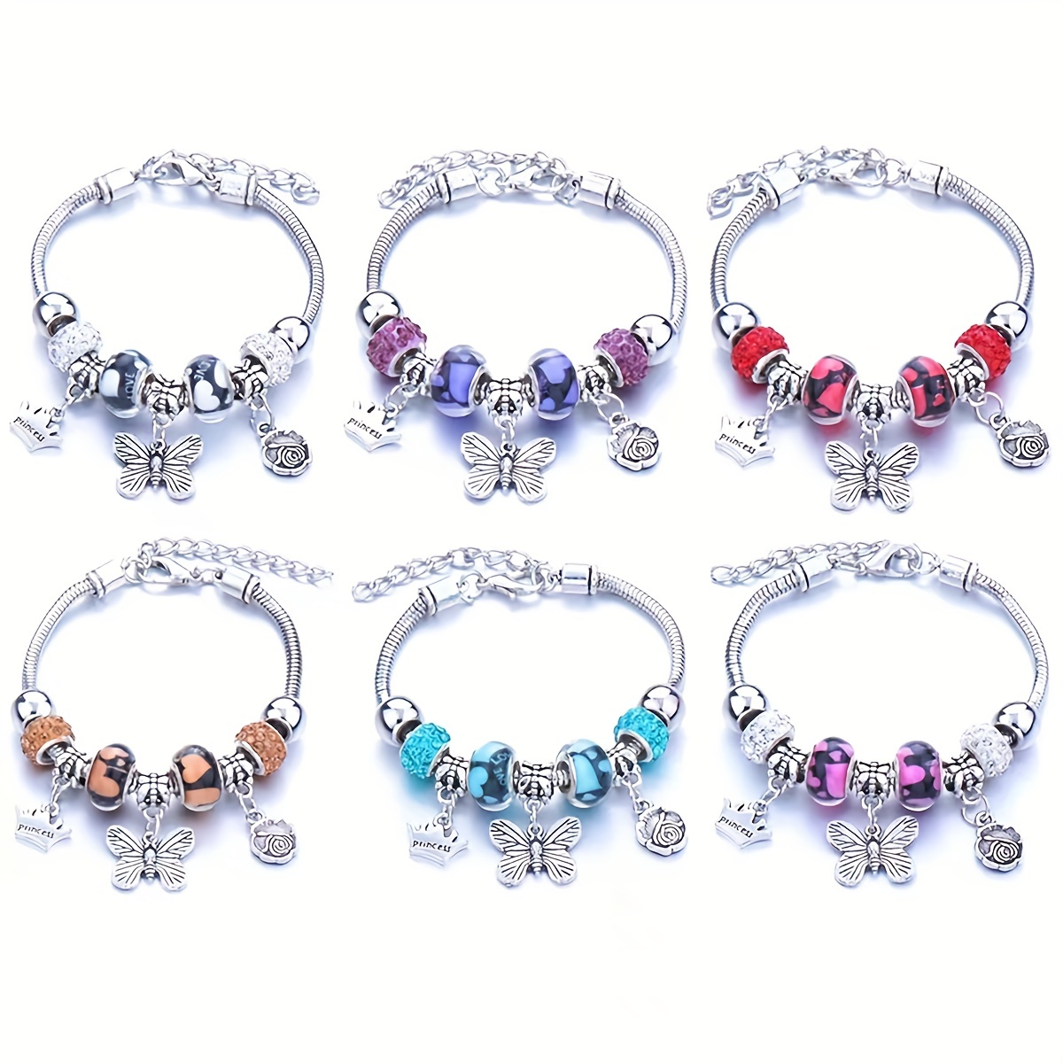 Pandora, Jewelry, Pandora Pave Heart Claps Bracelet W 9 New Sanrio Hello  Kitty Theme Charms