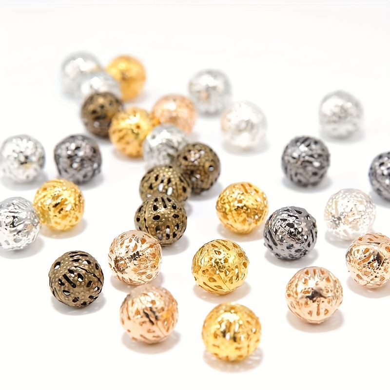 Gold Color Fatima Hand Loose Spacer Beads For Jewelry Making - Temu