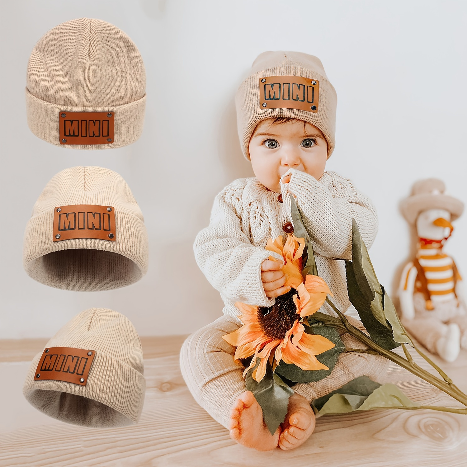 Gorro Boina Niños Gorro Pintor Tejido Niñas Pequeñas Bebés - Temu Mexico