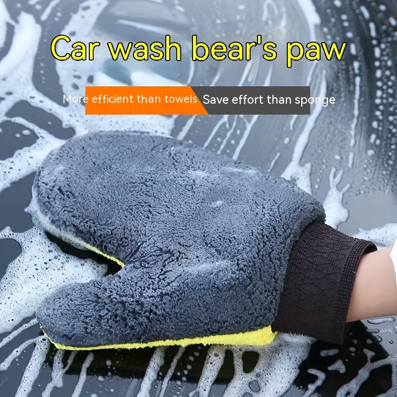 Car Wash Mitt, Chemical Guys Wash Mitt, Microfiber Car Wash Mitt, Scratch  Free, Double-sided Thickened Gloves - Temu Canada