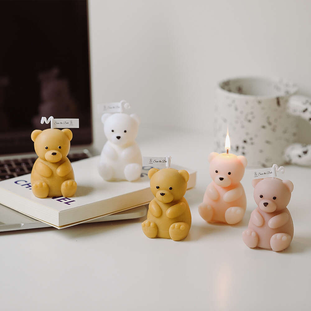 Teddy Bear Candles - Choose Your Color(s)