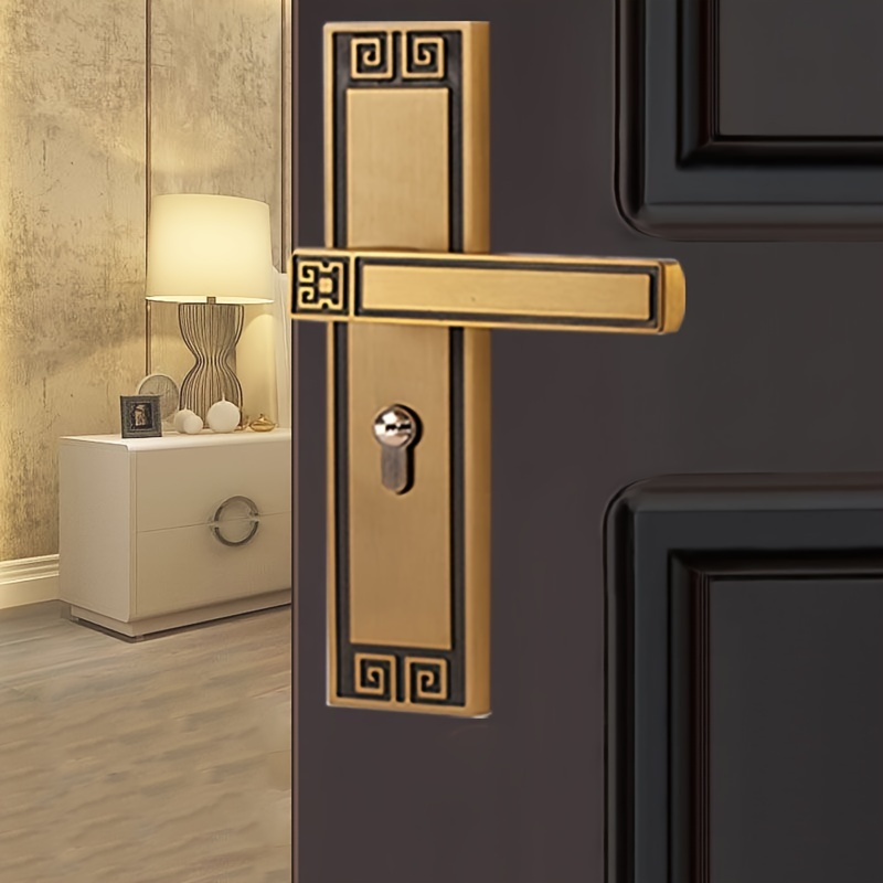 Juego de manillas de puerta con manijas de puerta | Cerradura de llave  exterior | Ideal para hoteles | Diseño elegante y simple | Acero | Cromo  mate 
