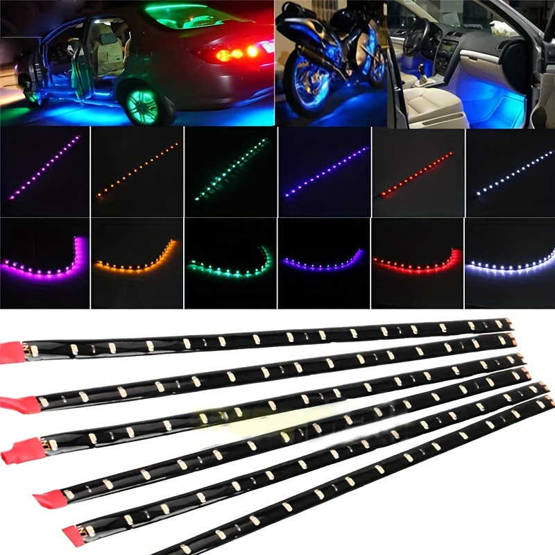 Tira Luces Led Motocicleta 135cm Resistente Agua 12v Debajo - Temu Chile