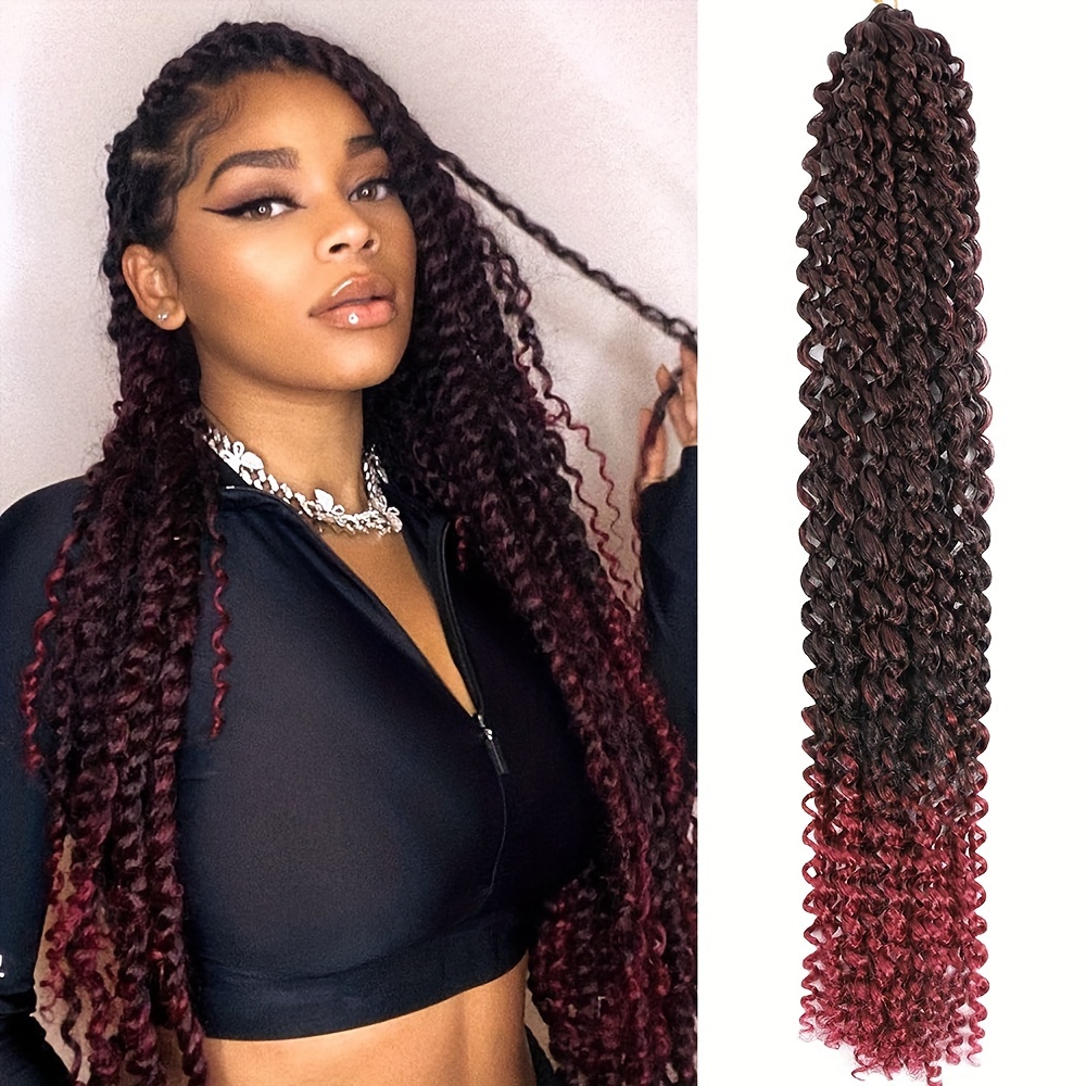  Long Box Braids Crochet Hair Pre Looped Crochet Hair For Black  Women Curly End Goddess Box Braids Distressed Loc Crochet Hair Full Head  Jungle Braiding Hair Extensions 24 Inches 8