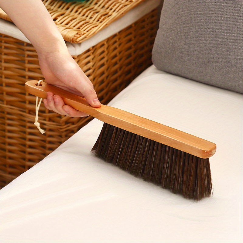  Hand Broom Cleaning Brushes-Soft Bristles Dusting Brush for  Cleaning Car/Bed/Couch/Draft/Garden/Furniture/Clothes,Wooden Handle :  Health & Household