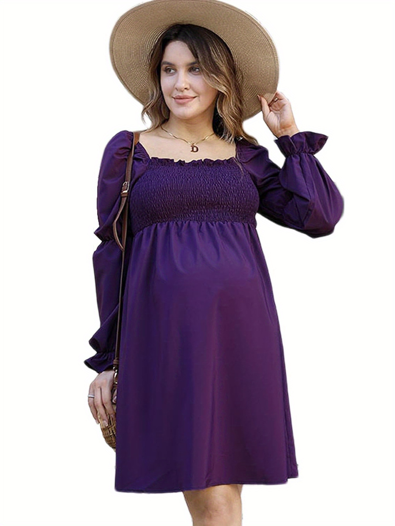 green emerald velvet dress Custom Purple See-through Ruffled Maternity Photoshoot Gown – Glamix  Maternity main image 0
