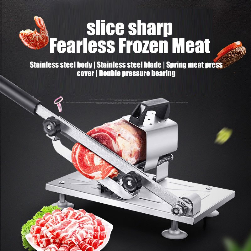 Premium Stainless Steel Frozen Meat Slicer Perfect For - Temu