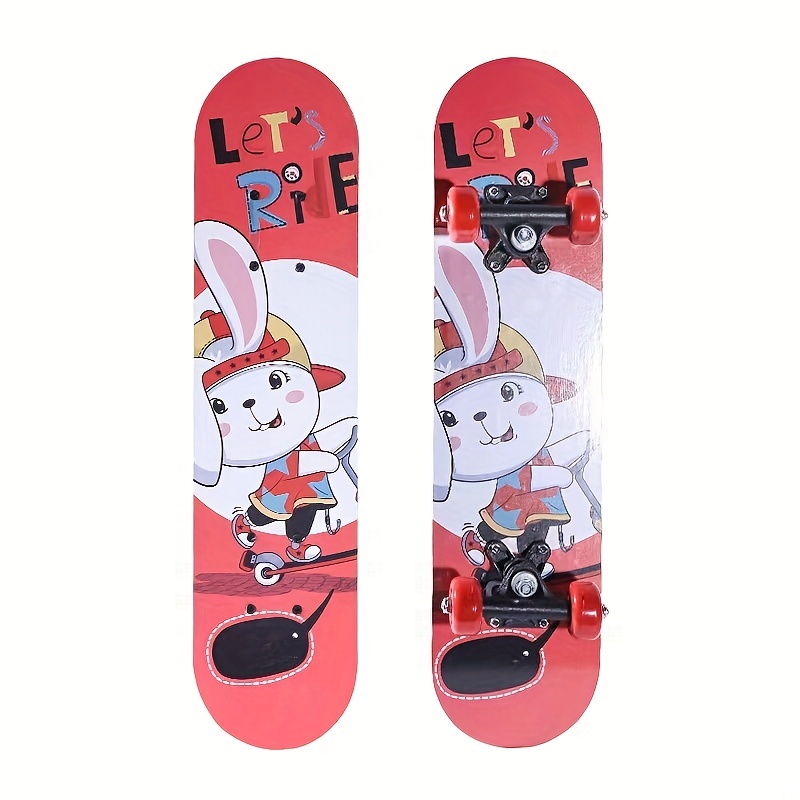Patinetas para adolescentes y niñas, patinetas para adultos, 8 capas de 31  pulgadas, arce canadiense doble patada cóncavo Cruiser Trick Skate Board