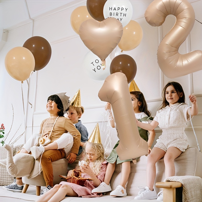 Balloons Garland 115pcs Jungle Safari Theme Party Decorations Caramel  Coffee Brown Nude Balloons Arch Garland Kit For Kids Boys Girls Birthday  Party S