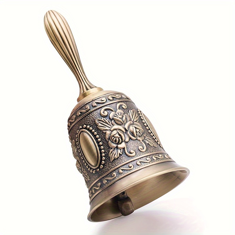 Brass Retro Small Bell Hand Rattle Buddhist Five - Temu