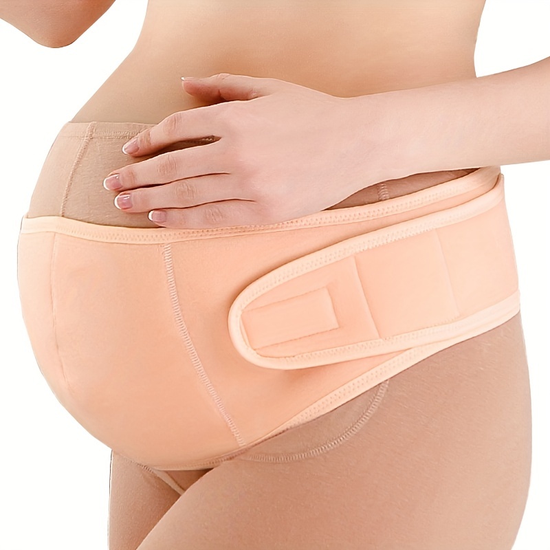 2pcs Set Maternity Elastic Waistband Extender Belt, Belly Support Band For Pregnancy  Pants Button