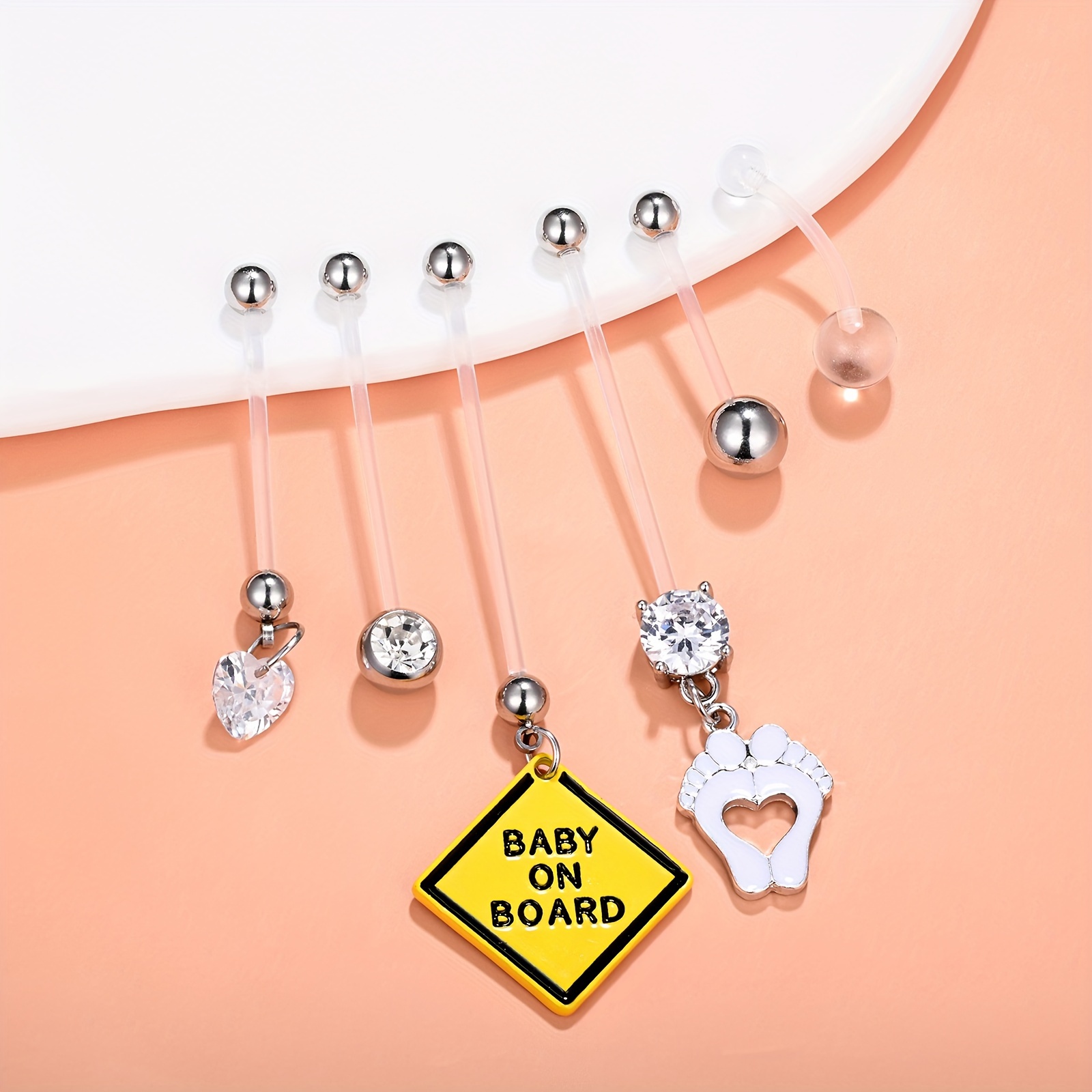 Plastic Belly Button Rings - Temu