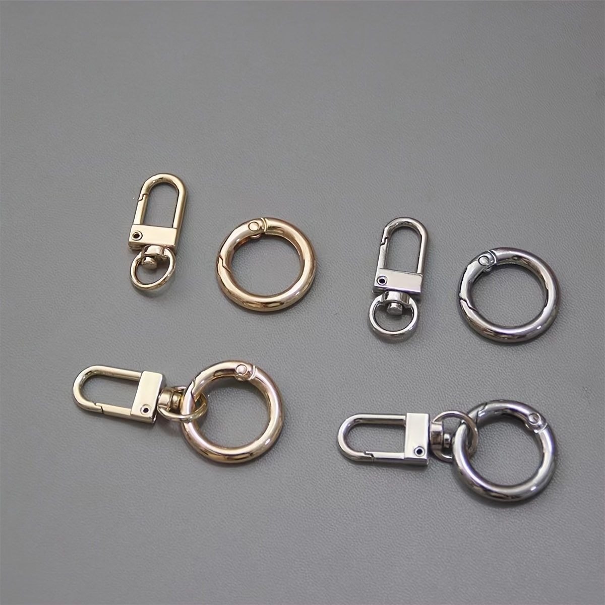 5 Pcs Metal Golden Lobster Clasps, 50mm Trigger Clips Hooks for Purse Bag Straps, Hook Key Chain Strap Hardware Accessory,Temu