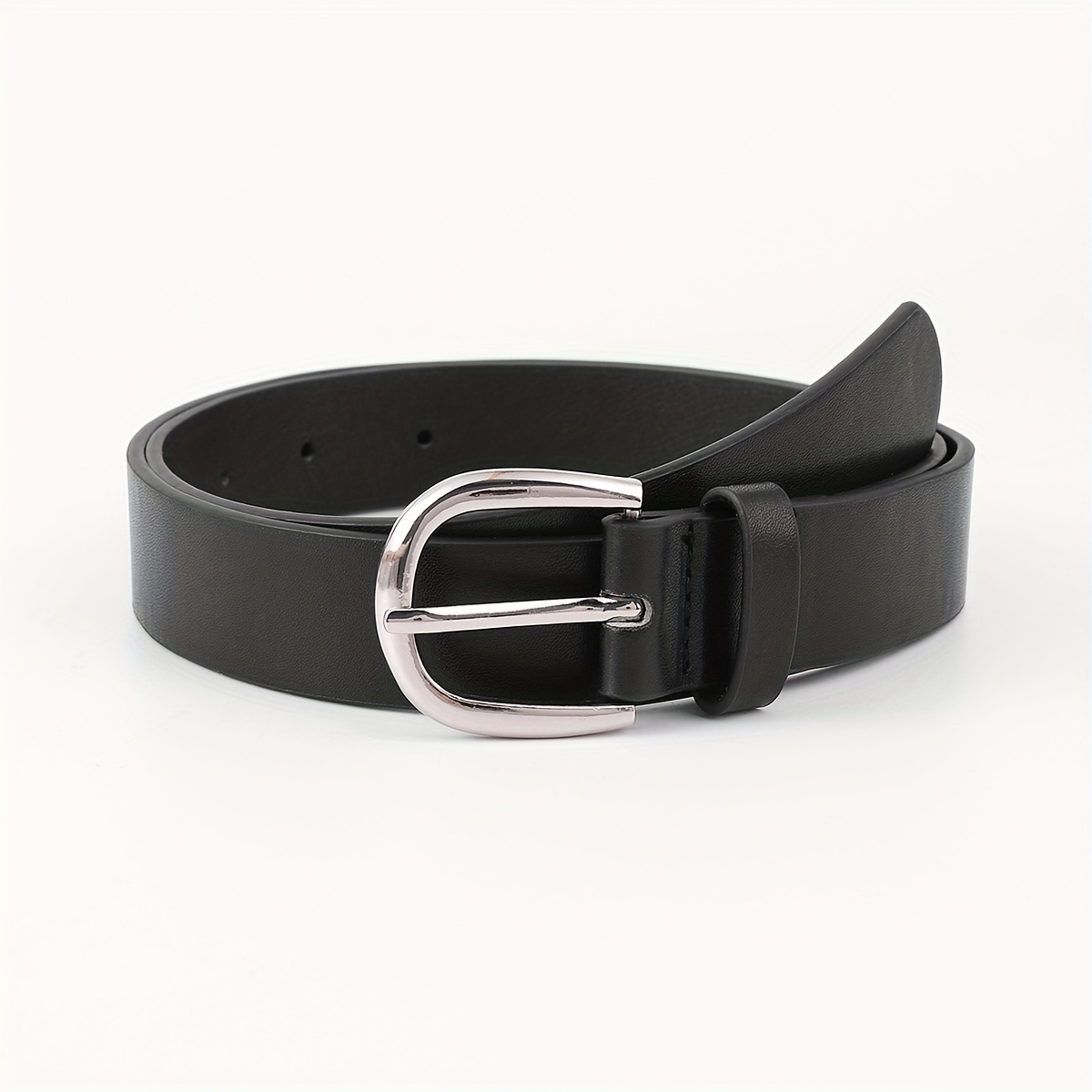New Fashion Designer Belt For Men Women Luxury Letter Smooth Buckle Belt  Alloy V Buckle Belts Leather Women Belts Gifts Waistband - Temu