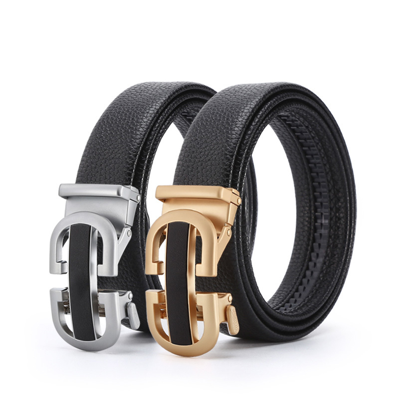 Luxury Designer Belts Men Crown Buckle Genuine Leather Waist Strap for Jeans