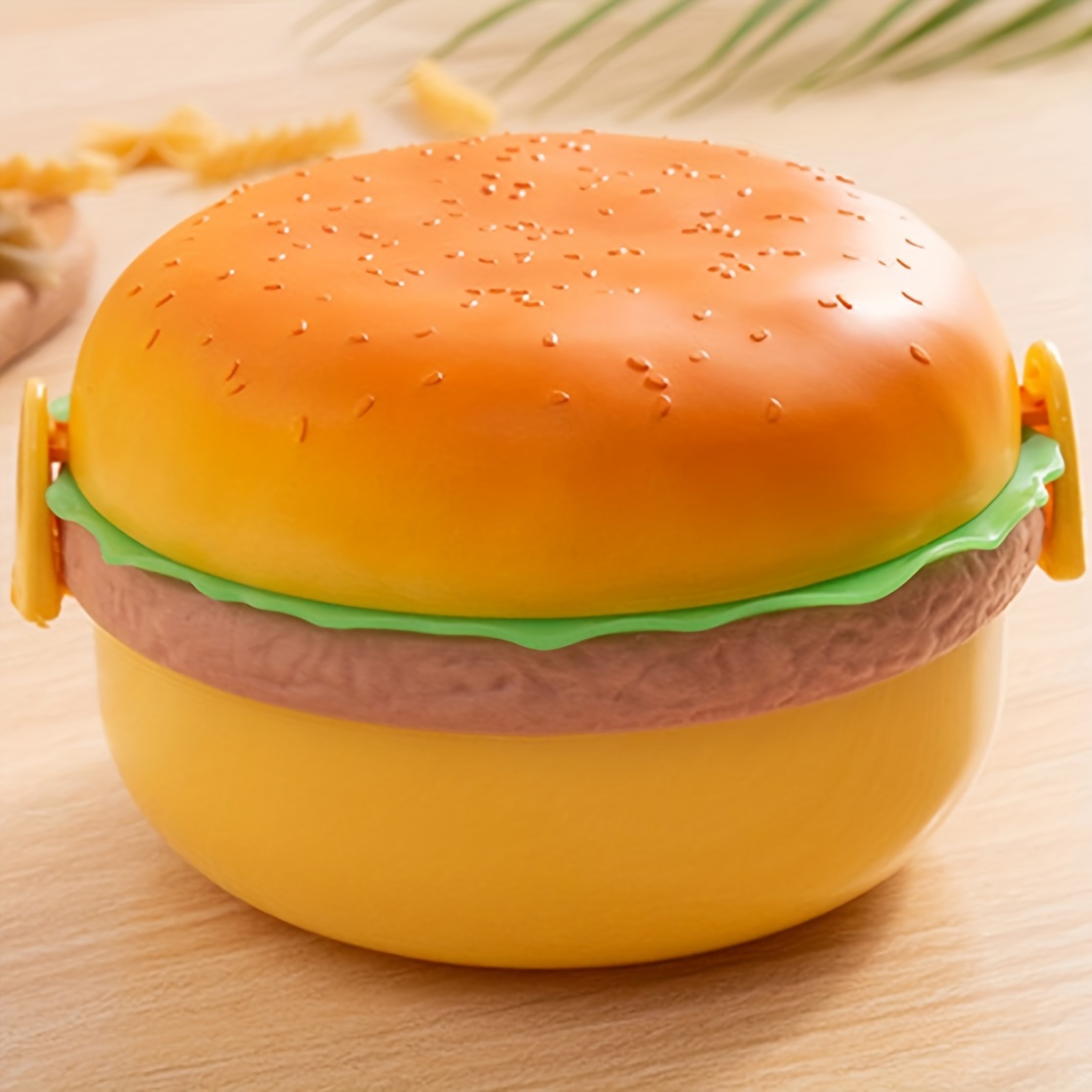 Hamburger Design Bento Box Metal Lunch Box Picnic Box - Temu