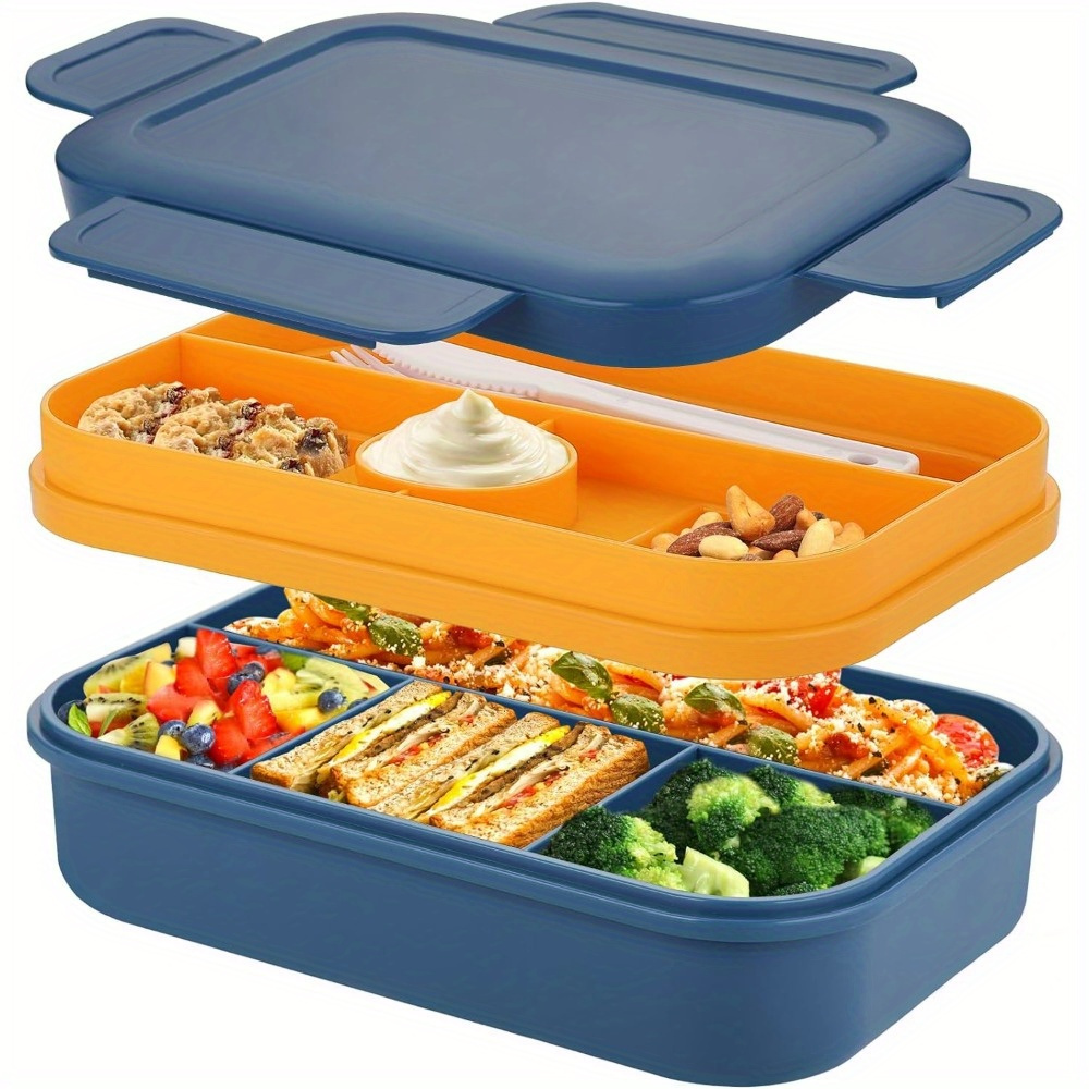 Contenedores de comidas preparadas, 50 unidades, cajas de plástico  desechables, contenedores con aislamiento, loncheras, recipientes para