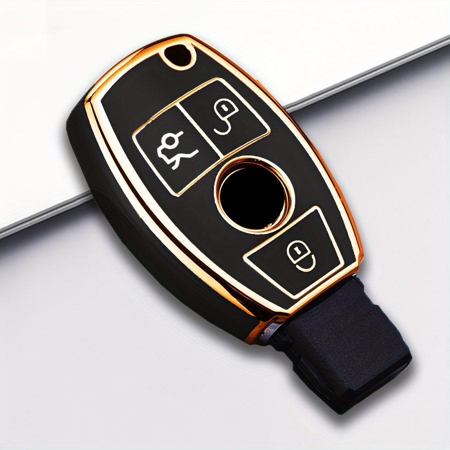 Nonesuper Car Key fob Cover Key Case Suit for Mercedes Benz E