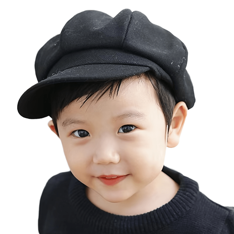 Comprar Lindo arco bebé boina sombrero tejido niños gorra sólida